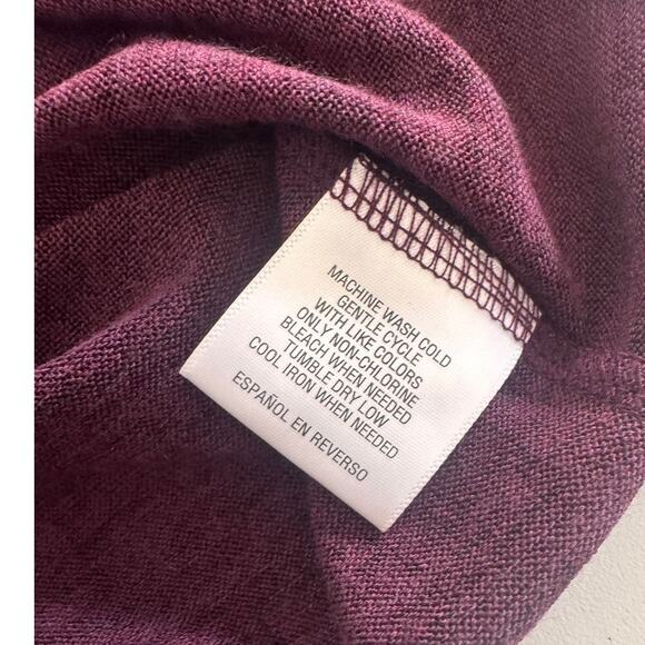 Style & Co. Open Front Sleeveless Cardigan Autumn Affair Medium Dried Plum - Picture 6 of 8